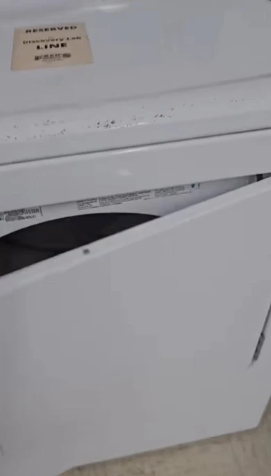Dryer repair technician at work in Clyde, Texas