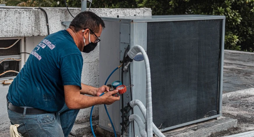 Licensed technician performing appliance repair service in Abilene, Texas